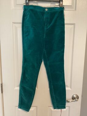 ASOS Teal Velvet Trousers